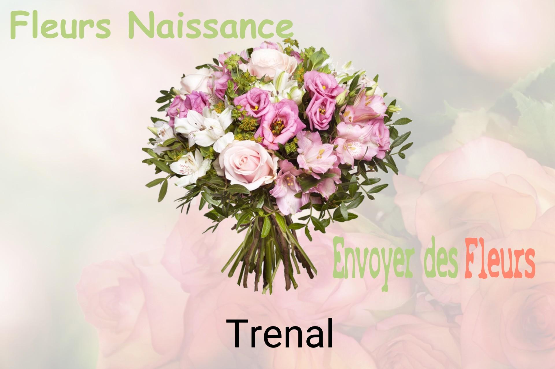 Bouquet de fleurs de naissance livré à Trenal
